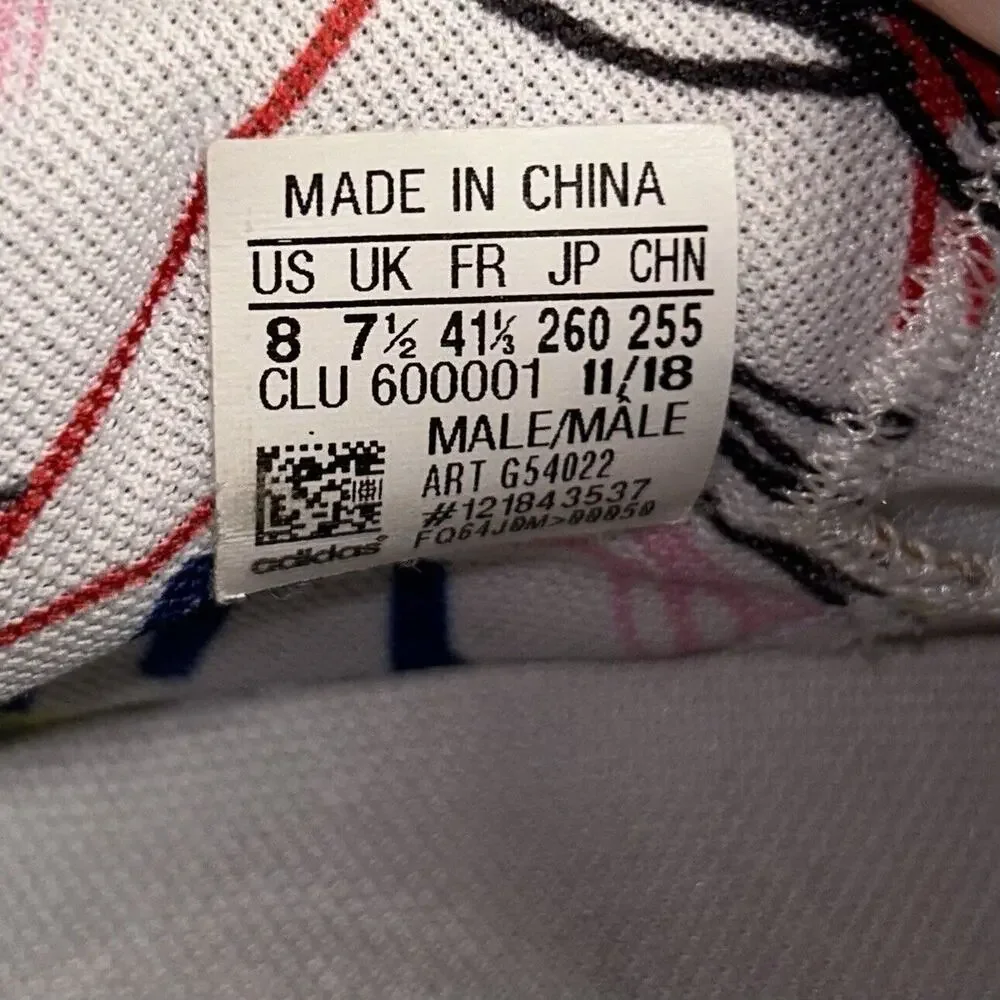 Adidas Harden Vol 3 Doodle Cloud White G54022 Boost Mens Size 8 Basketball Shoes